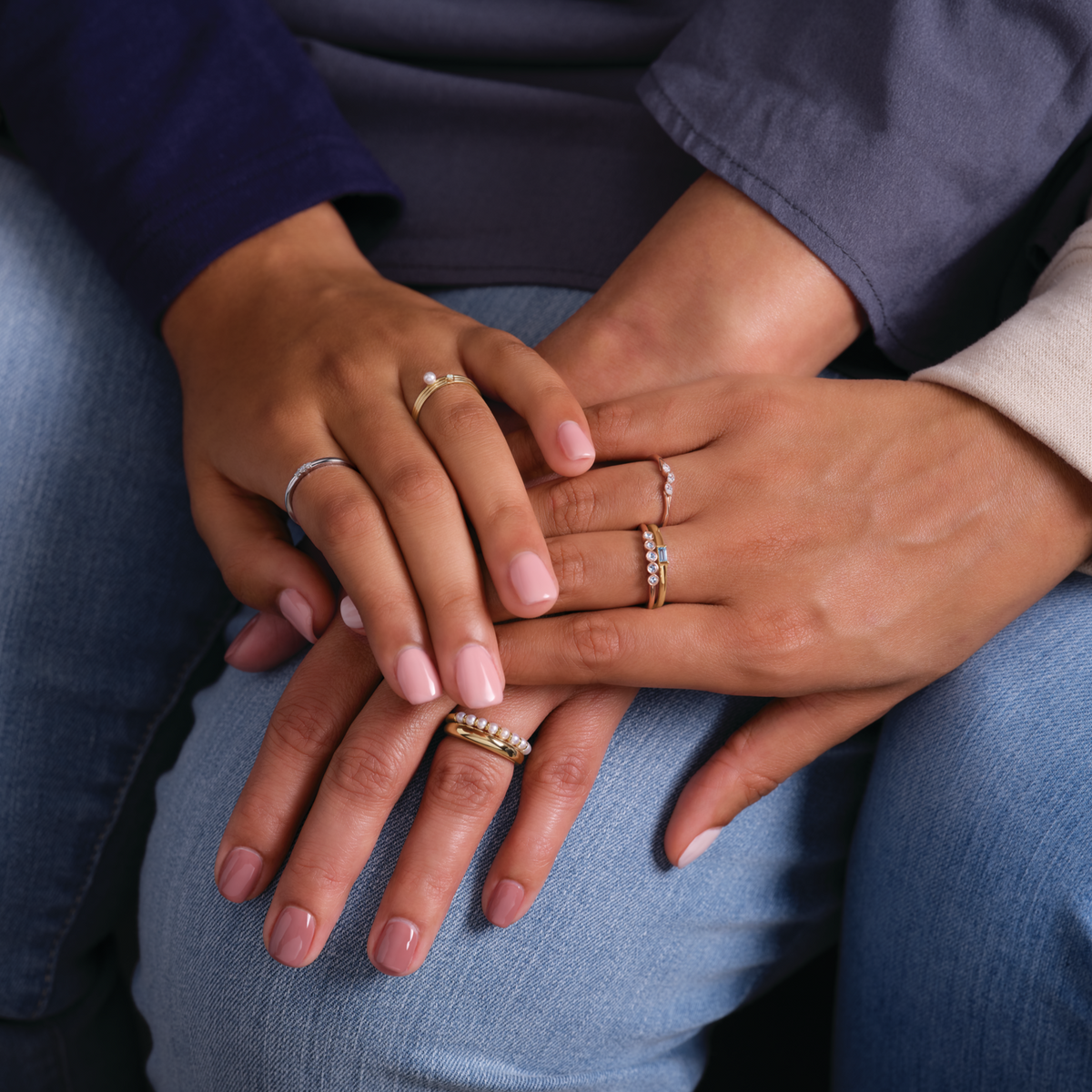 Simple Sparkling Band Ring