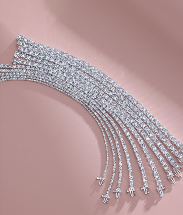 Diamond Line Tennis Bracelet (Natural AAAA Diamonds 7.95 ct)