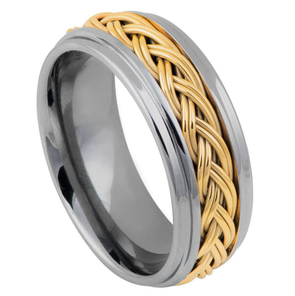 Braided Men's Tungsten Band