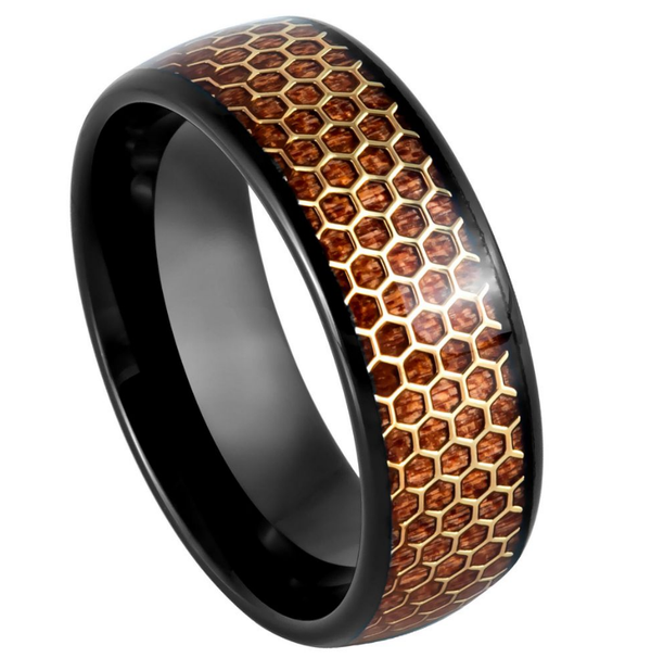 Honeycomb Tungsten Band