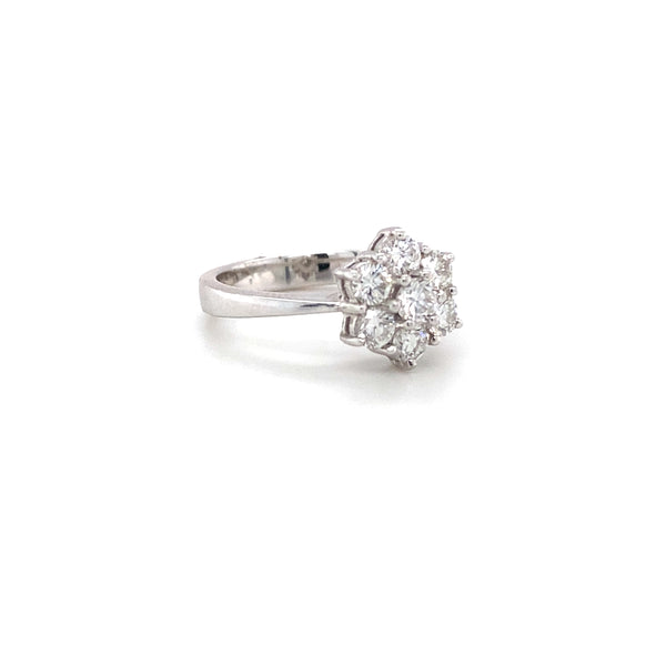 Floral Motif Promise Ring